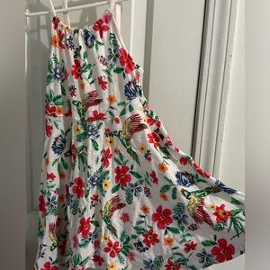 EUC Old Navy 5T Tropical Parrot Dress